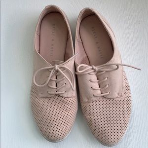 Pink Oxford shoes